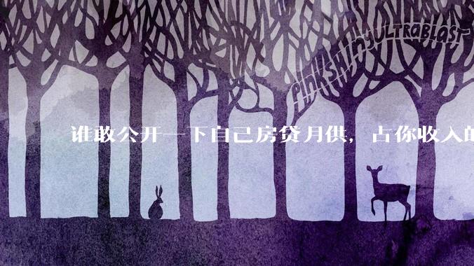 谁敢公开一下自己房贷月供，占你收入的多少？对你生活影响大吗？